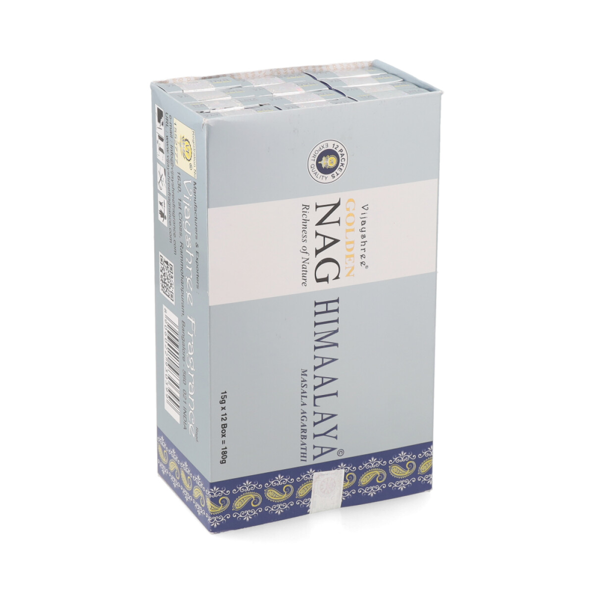 INCIENSO VIJAYSHREE CAJA X12 - Golden Nag Himalaya 
