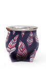 MATE DE CERÁMICA CHICO DELTA PLUMAS MULTICOLOR