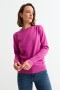 Sweater con detalle en manga ROSADO