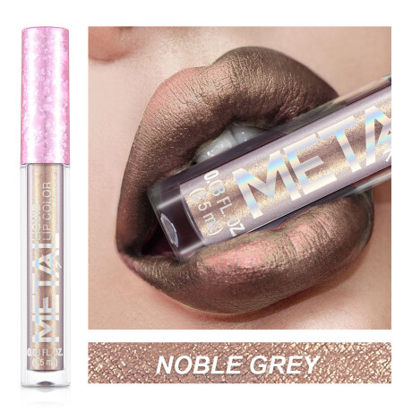 Labial Liquido Metaliado Noble Grey