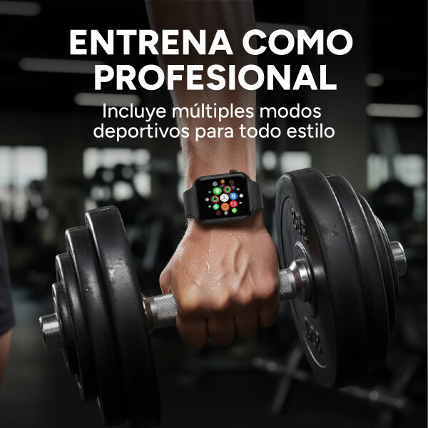 Reloj Inteligente Smartwatch Mallas Bluetooth Smart Miccell Color Negro
