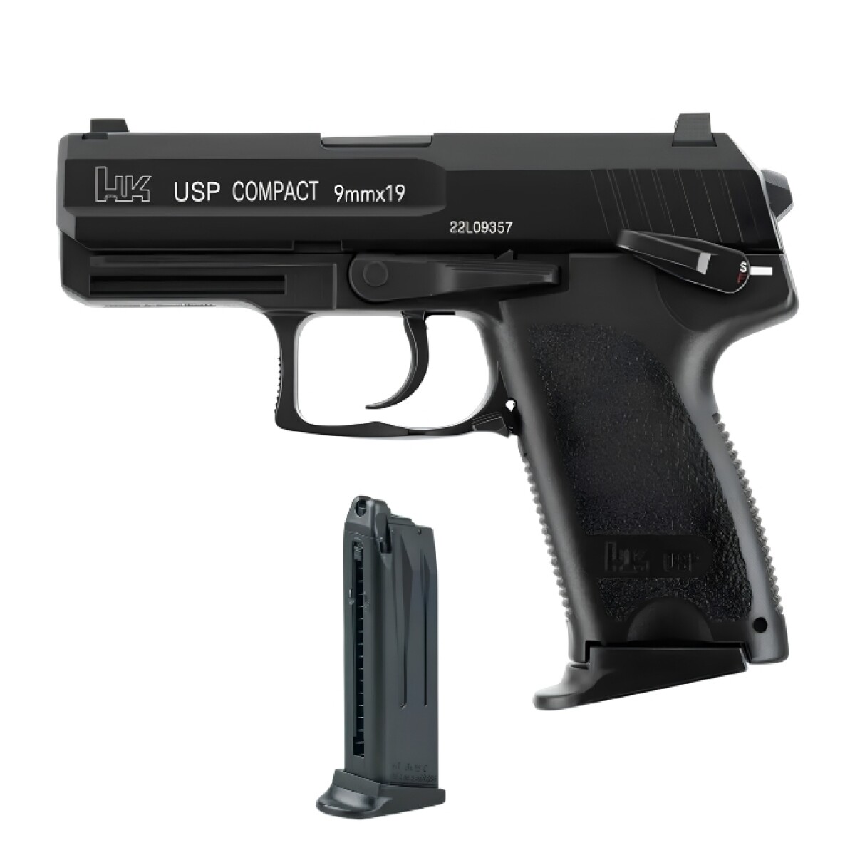 Pistola Hk Usp Compact Airsoft + Cargador Extra 