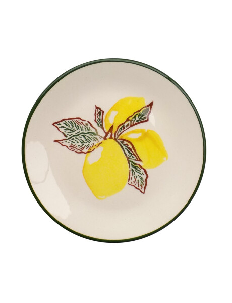 PLATO DE POSTRE CERAMICA 19CM LIMONES PLATO DE POSTRE CERAMICA 19CM LIMONES