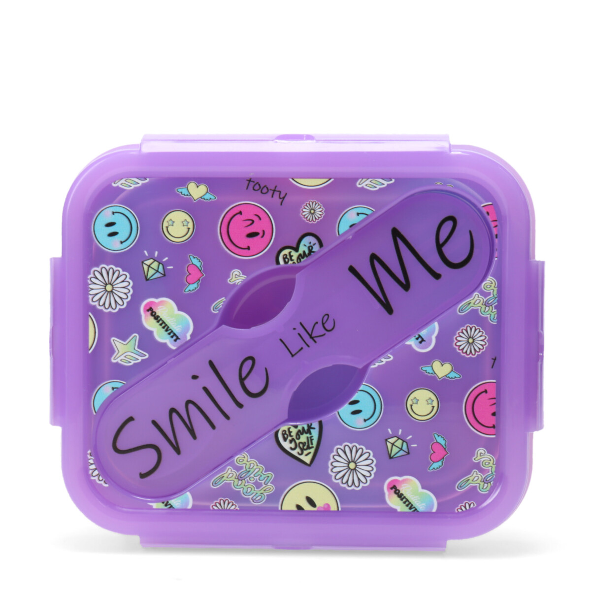 Lanchera Plegable Emojis Footy - Violeta/Multicolor 