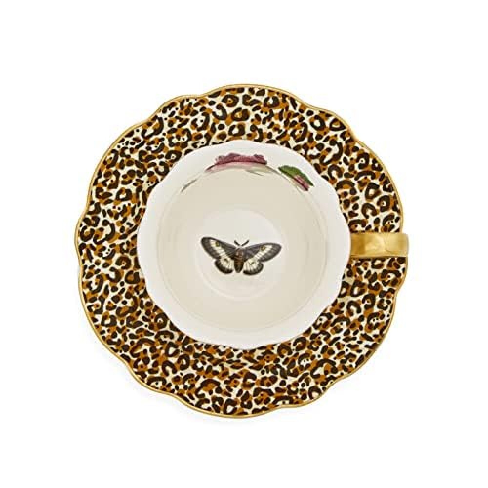 PORTMEIRION CREATURES OF CURIOSITY TAZA CAFE C/PLATO SET X2 BLANCO PORTMEIRION CREATURES OF CURIOSITY TAZA CAFE C/PLATO SET X2 BLANCO