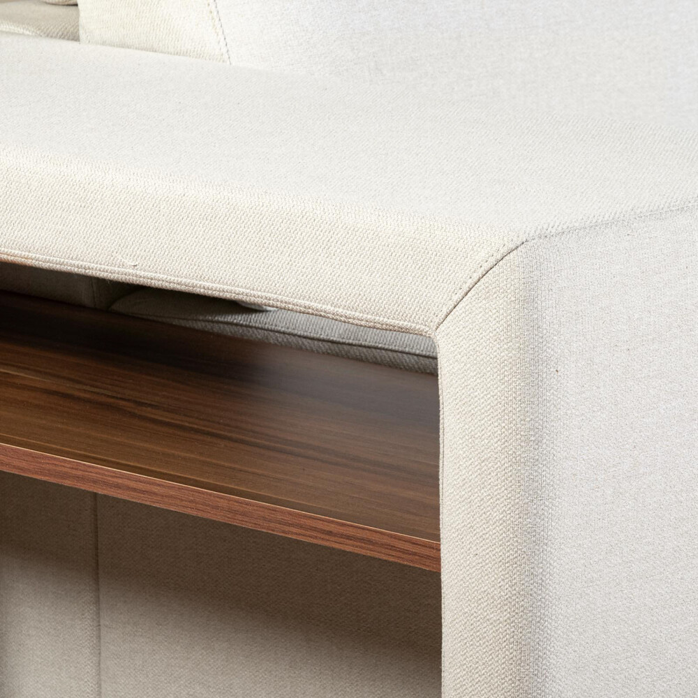 SOFÁ ESQUINERO MÁS DE 4 CUERPOS TELA NATURAL-BEIGE CONNECT II BEIGE