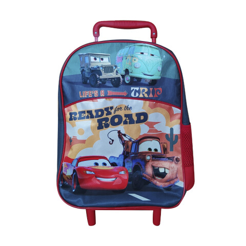Mochila infantil Cars con Carro Tafeta Chica 35 x 26 cm U