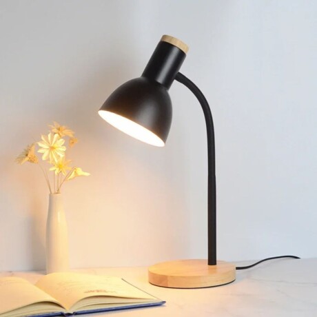 Lampara Mesa Escritorio Nórdica Metal Madera Flexible Lampara Mesa Escritorio Nórdica Metal Madera Flexible