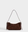 Bandolera Suede Chocolate Marron Chocolate