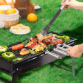 Parrilla Barbacoa Portátil A Carbón 60x22cm Parrilla Barbacoa Portátil A Carbón 60x22cm