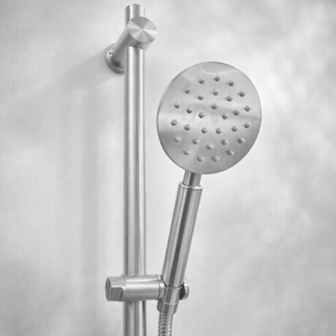 Griferia Ducha Exterior En Brushed Nickel - Serie Salemi GRIS-BRUSHED NICKEL