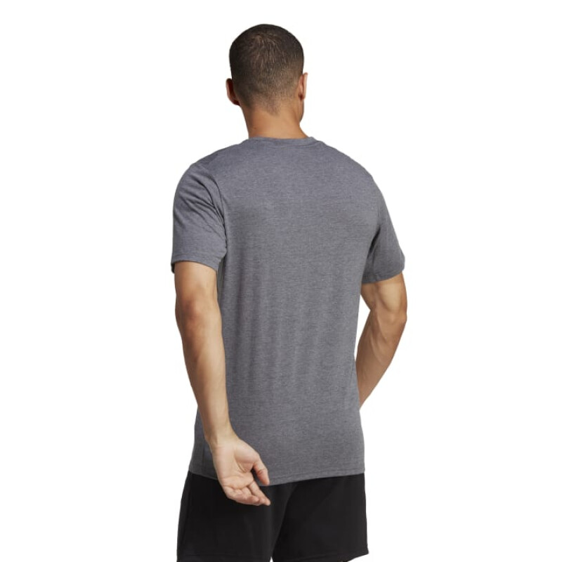 Remera Adidas Tr-Es de Hombre - IC7444 Gris-blanco