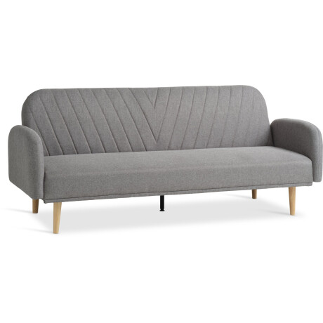 Sofá cama PARADIS 3 cuerpos tela gris claro Gris claro