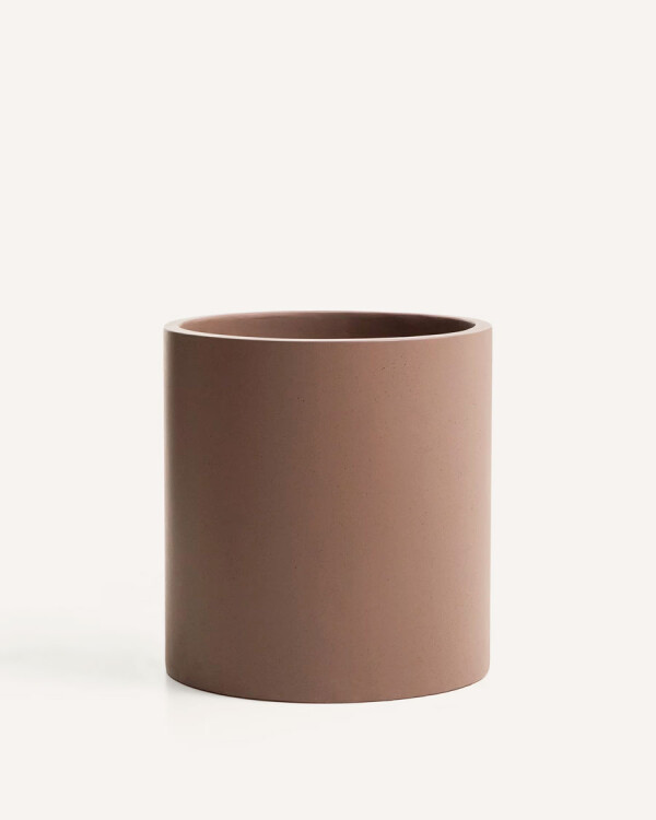 Macetero Aiguablava de cemento marrón Ø 52 cm Macetero Aiguablava de cemento marrón Ø 52 cm