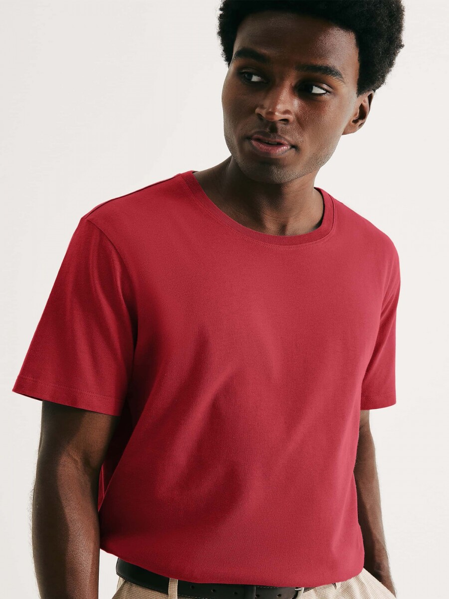 CAMISETA BÁSICA UNISSEX - ROJO 