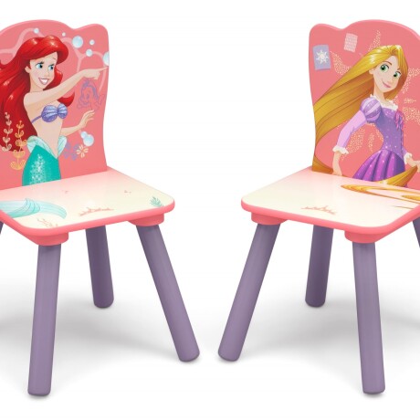 Juego de Mesa y Sillas para Niños Princesas Disney ROSA-LILA
