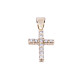 Cruz oro 18k y brillantes engarce 4 puntas. Cruz oro 18k y brillantes engarce 4 puntas.