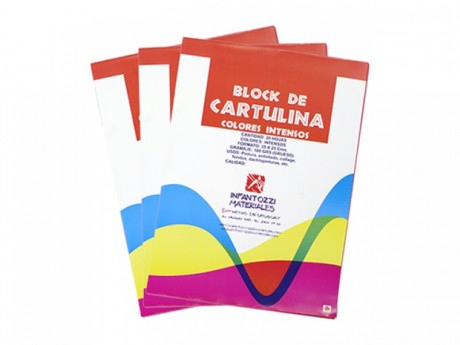 Block cartulina color - 25 x 35 cm 