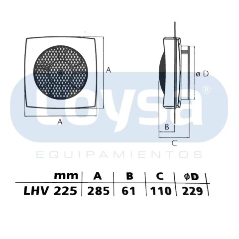 Extractor de cocina LHV 225 Extractor De Cocina Lhv 225