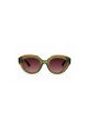 Tiwi Anne Bicolor Shiny Green/pink With Burgundy Gradient Lenses