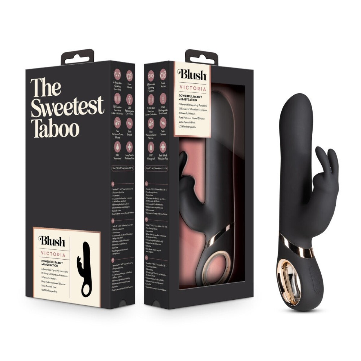 Rabbit Vibrador Giratorio Victoria Blush 