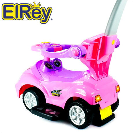 Buggy Con Guía y Capota 4 En 1 Musical Bebés Niños Rosa