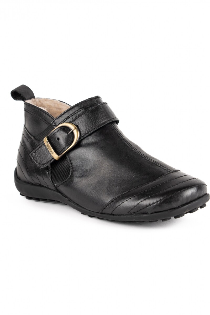 Bota baja clásica corderito Negro