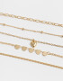 Pulseras Flexibles Sets Multi Cadenas Pulseras Flexibles Sets De Metal - Dorado