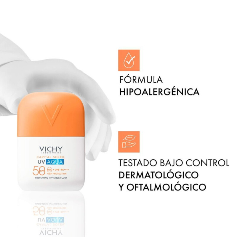Protector Solar Vichy Capital Soleil hidratante Spf50 Invis Protector Solar Vichy Capital Soleil hidratante Spf50 Invis