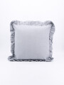 FUNDA ALMOHADON VOLADO GRIS