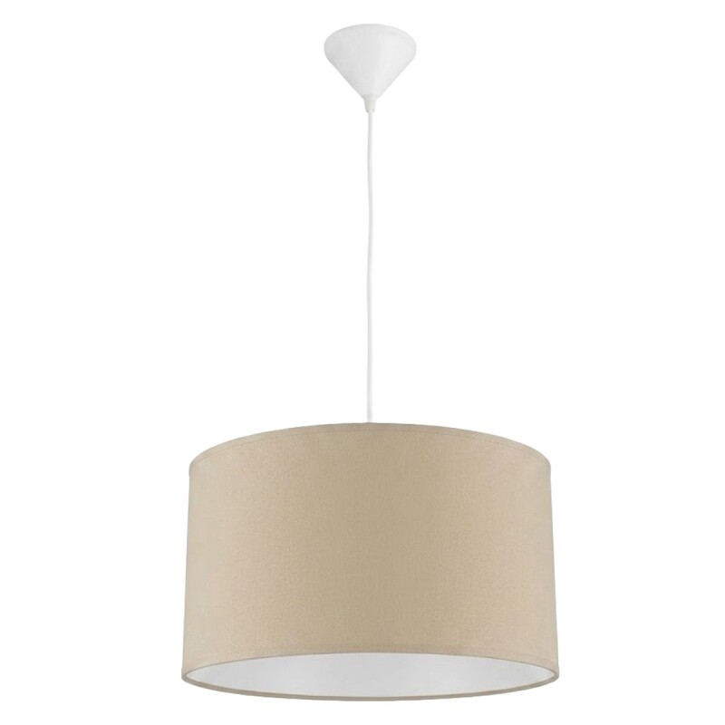 LAMPARA COLGANTE BEIGE 35CM Unica