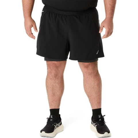Road 2N1 5In Short - Hombre Performance Black/graphite Grey
