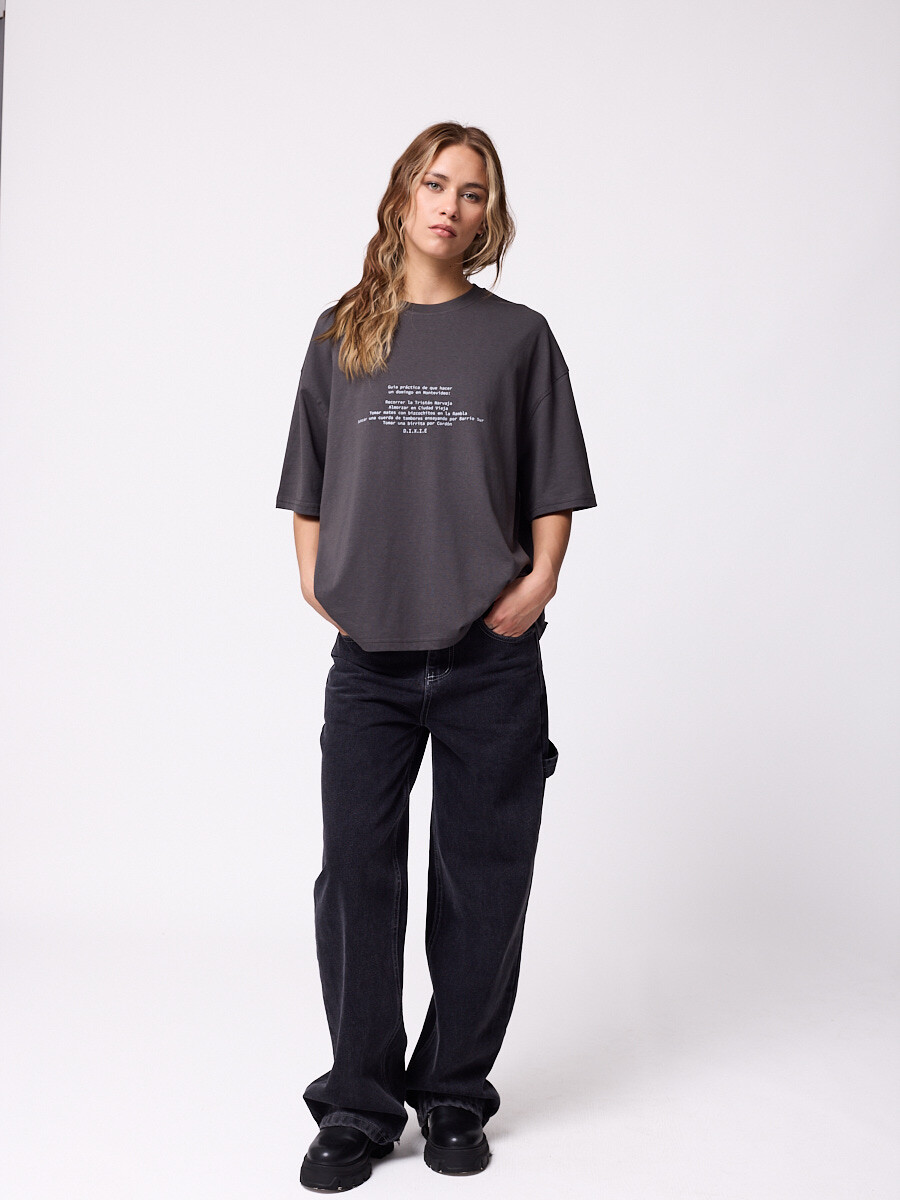 T-SHIRT SEPTI DIXIE Gris Oscuro