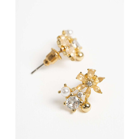 Aros Pasantes Con Dijes Dorado