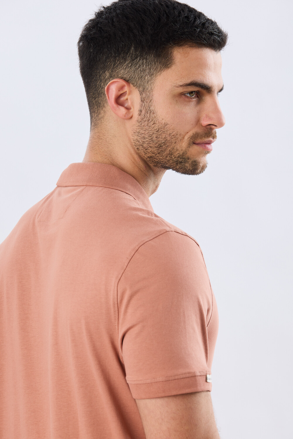 REMERA POLO LISA JERSEY Ladrillo