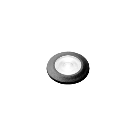 Luminaria embutir para techo negro 1,7W cálida Ø50mm IP55 FL0947