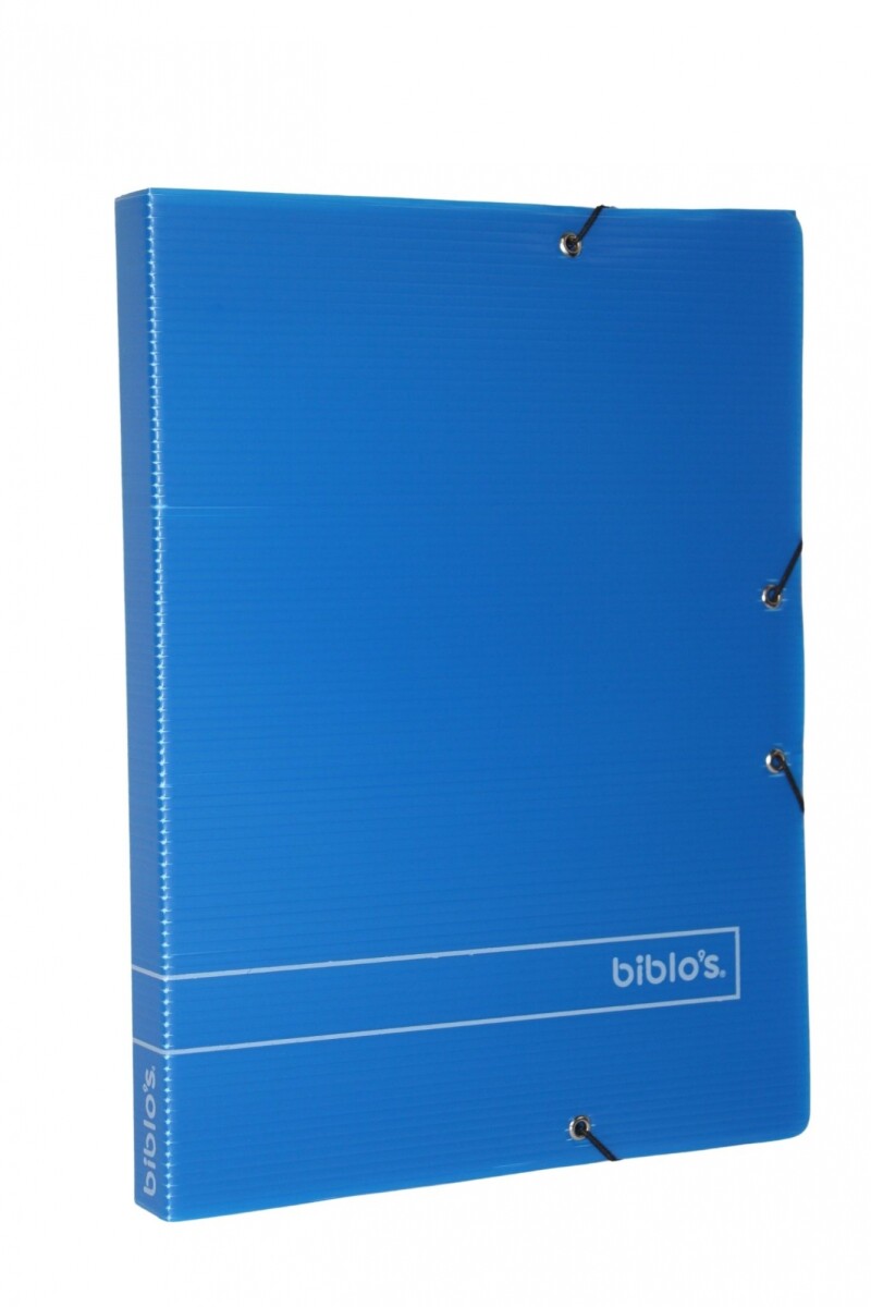 CARPETA PLASTICO CORRUGADO OFICIO 3 CM O 5 CM DE ANCHO - COLOR AZUL OFICIO 3 CM DE ANCHO 