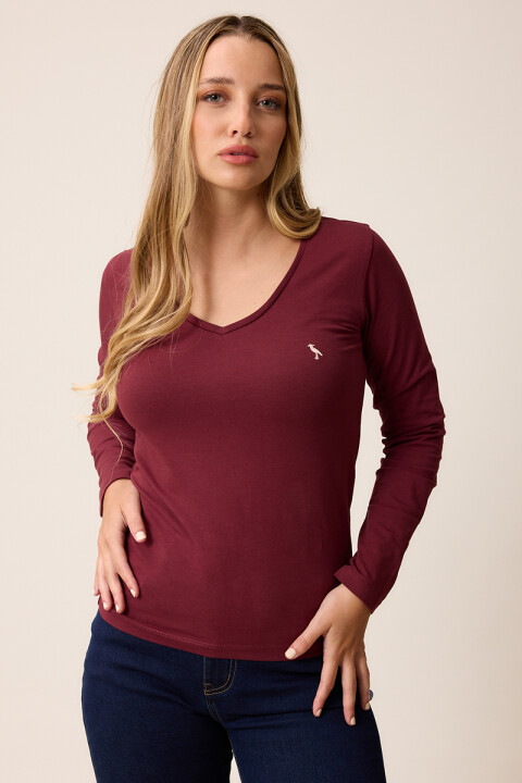 T-SHIRT M/L NOAN POLANCO Vino