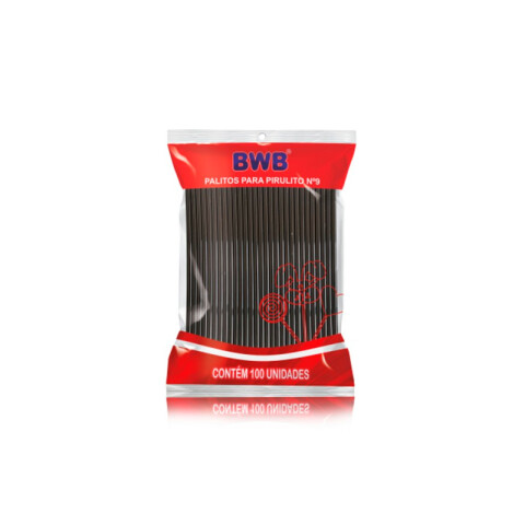 Palito PET 9cm x100 Negro