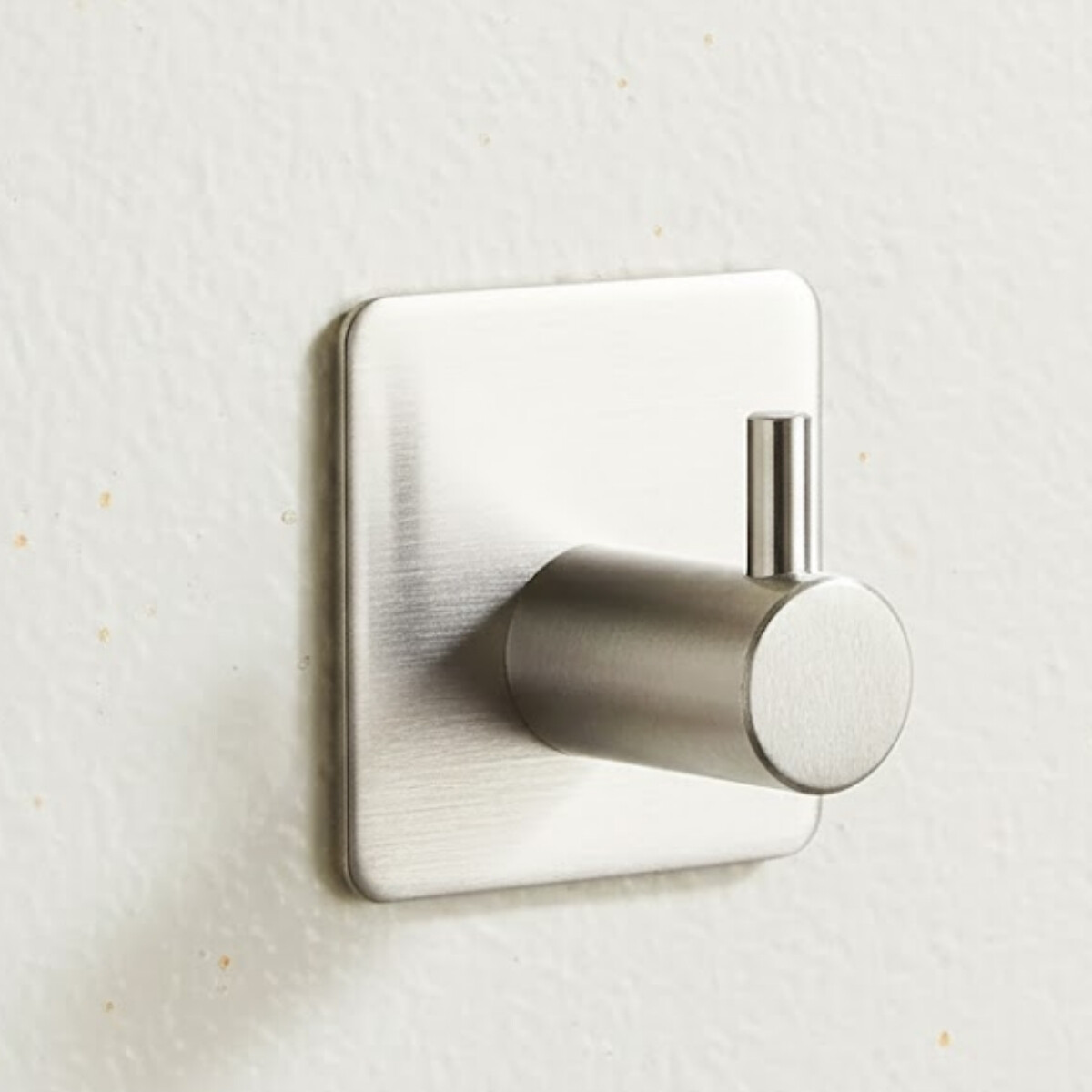 Gancho perchero metálico adhesivo - PLATEADO 