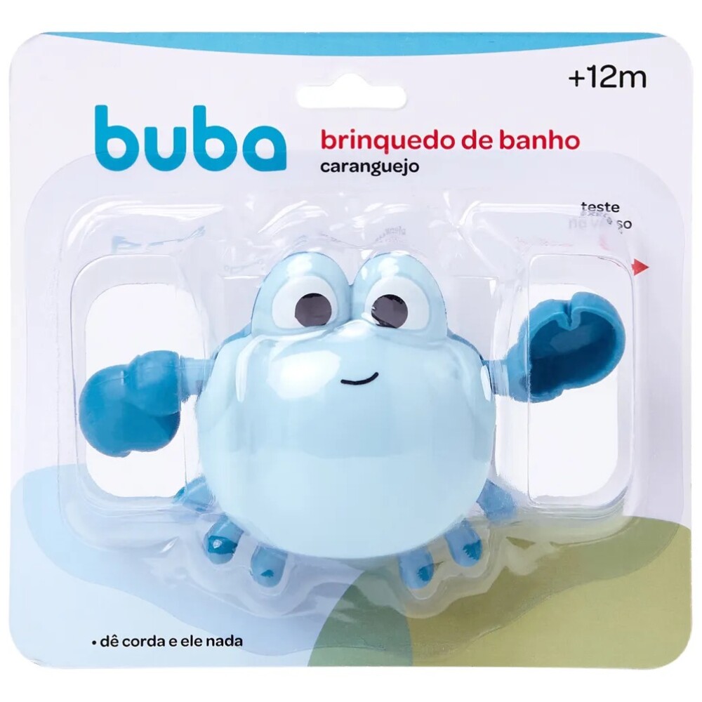 Juego de baño cangrejo nadador BUBA celeste