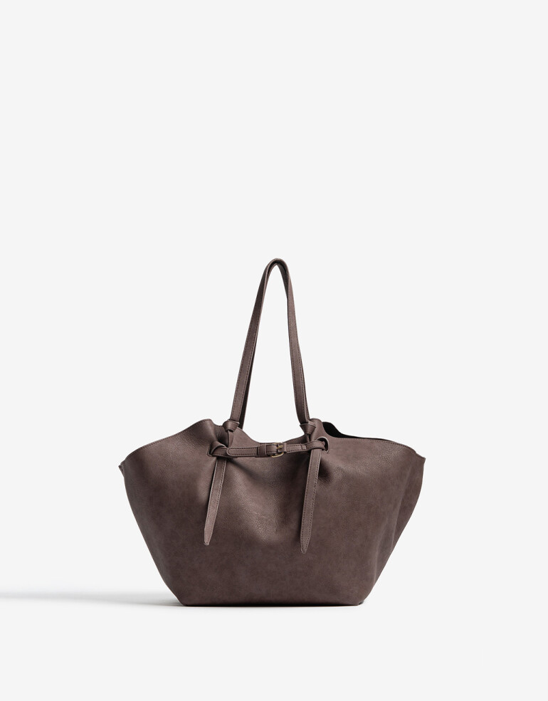 Shopper Cartera Shopper Curva - Marron Chocolate