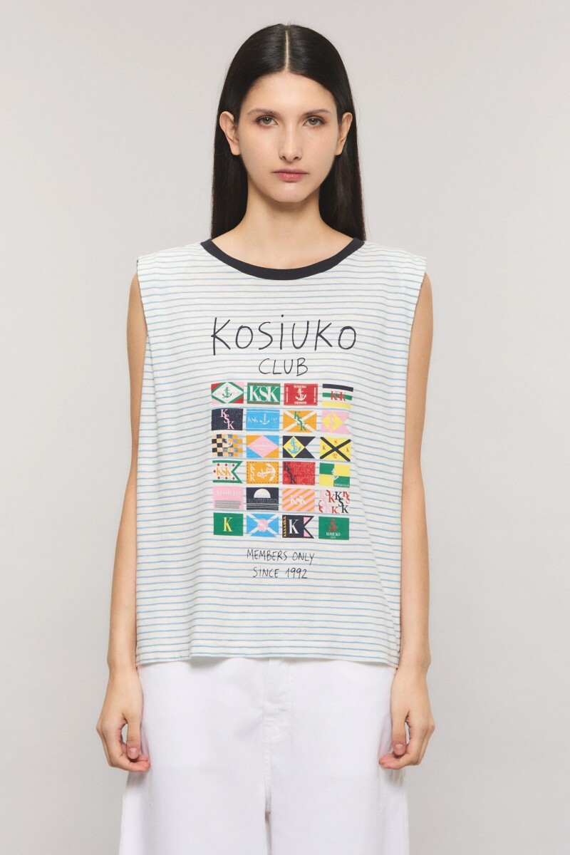 REMERA COLOUR FLAG Celeste