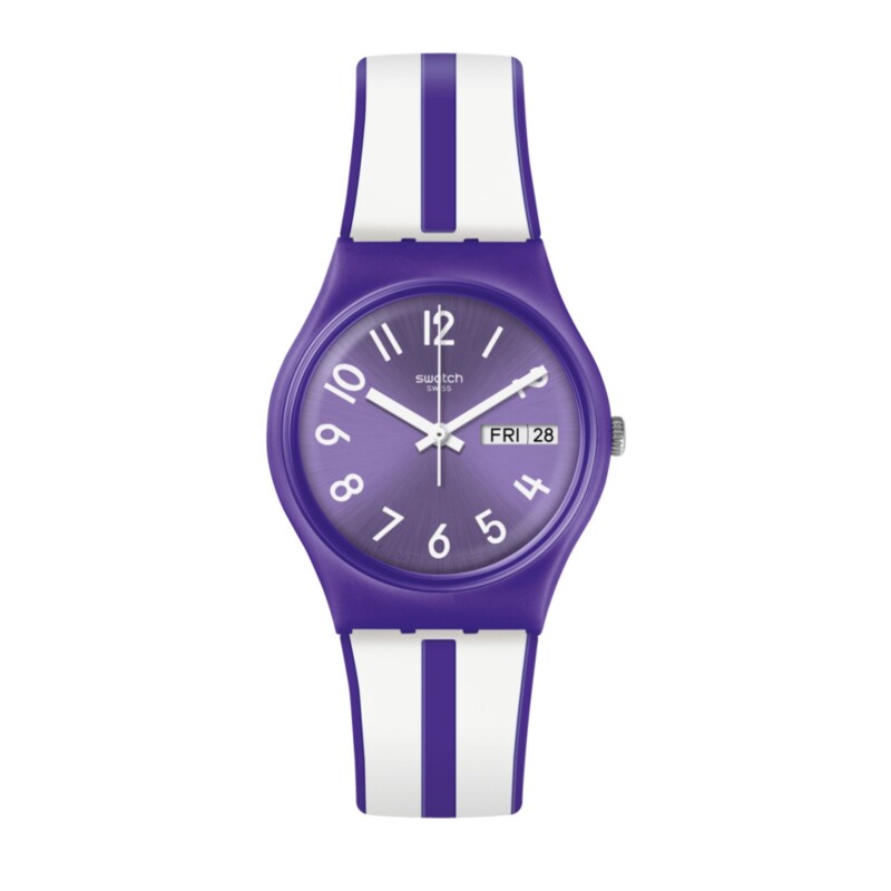 Reloj Swatch GV701 Nuora Gelso en silicona violeta Violeta