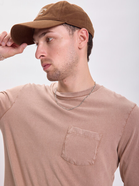 Remera efecto lavado Verde