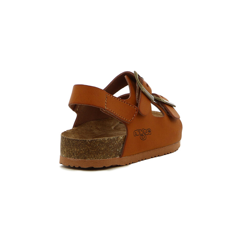 Sandalia Niño Angus Dos Tiras C/ Hebilla Tan