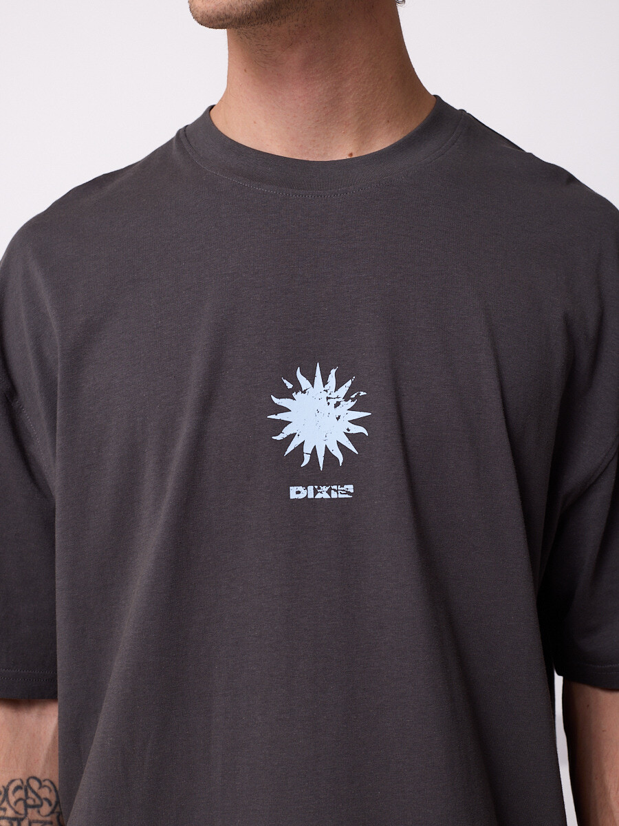 T-SHIRT ELEVION DIXIE Gris Oscuro