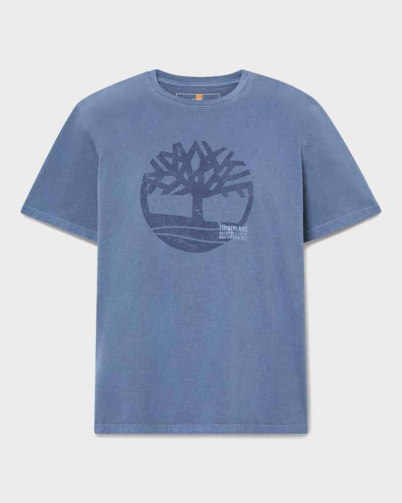 Polera Garment Dye Logo Graphic Tee Hombre Eyo