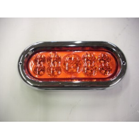 FARO LED - LATERAL OVALADO CON LED ROJO 24V - FARO LED - LATERAL OVALADO CON LED ROJO 24V -