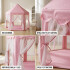 Carpa Casita Infantil Tipi Casa Para Niños Plegable Castillo Con Cortinas Imback Color Rosa Carpa Casita Infantil Tipi Casa Para Niños Plegable Castillo Con Cortinas Imback Color Rosa